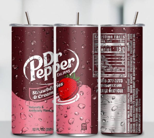 Dr Pepper Strawberry and Cream Tumbler