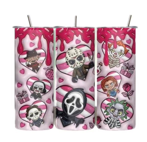 Scary Valentine Tumbler