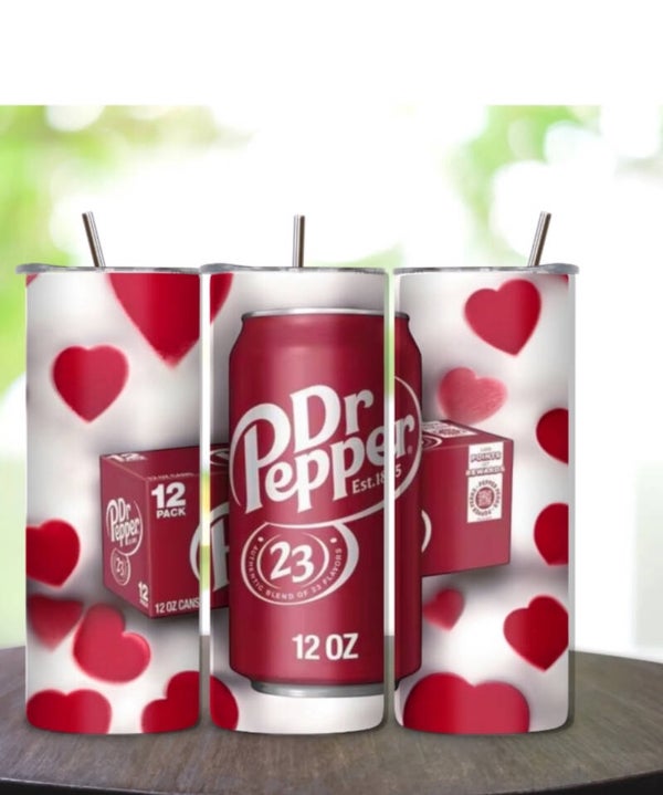Dr Pepper w/ a 12 pack Tumbler