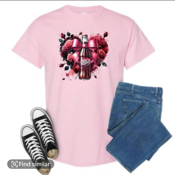 Dr Pepper in a Heart T-Shirt