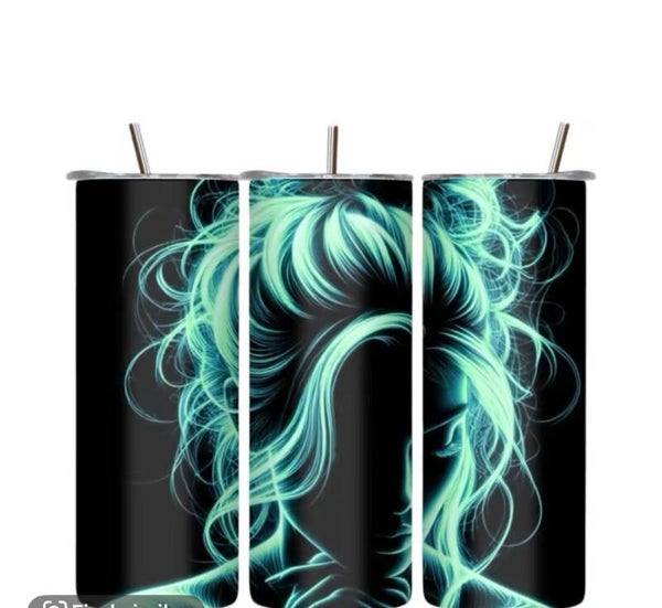 Silhouette of a Woman Tumbler