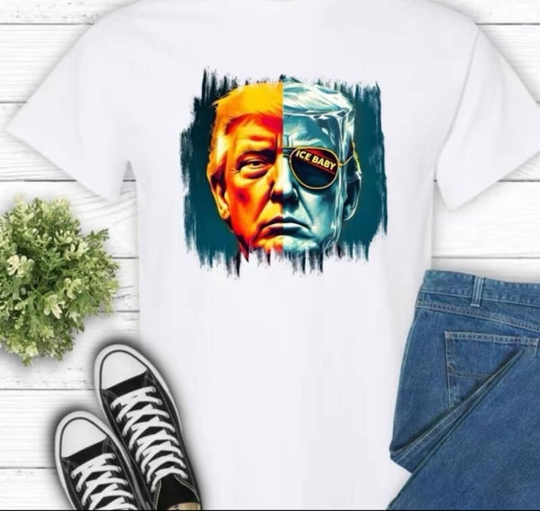 Ice Baby Trump w/Sunglasses T-Shirt