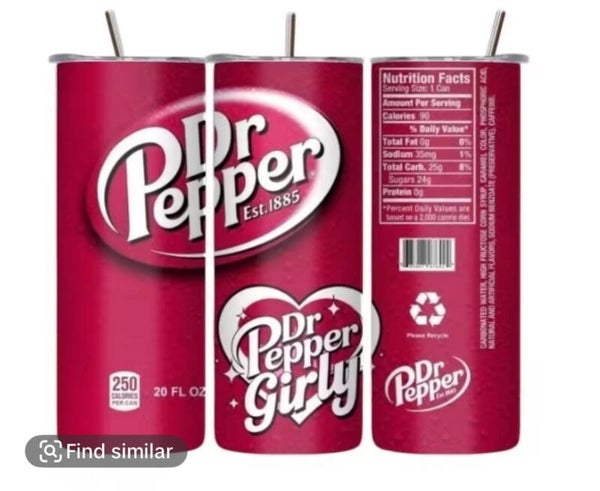 Dr Pepper Girly Tumbler
