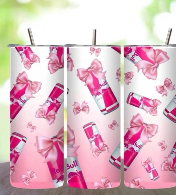 Pink Red Bull Tumbler.