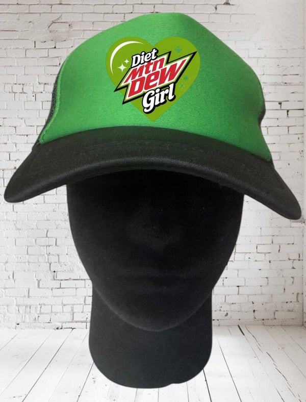Diet Mt Dew girl Cap