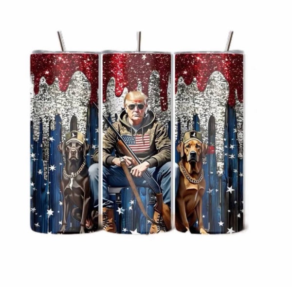 The Trump red, white & blue Tumbler