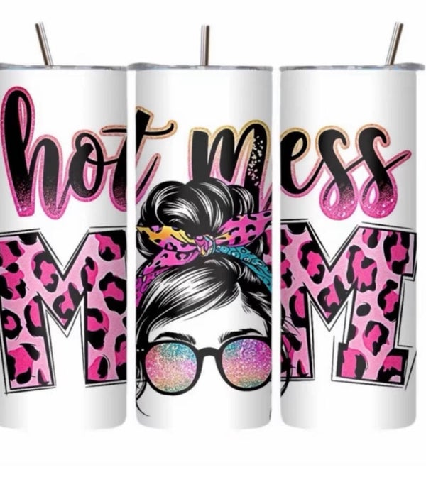 Hot Mess Mom Tumbler