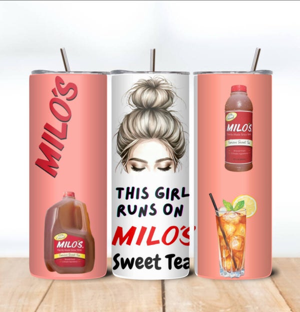 This girl runs on Milo’s Tea Tumbler