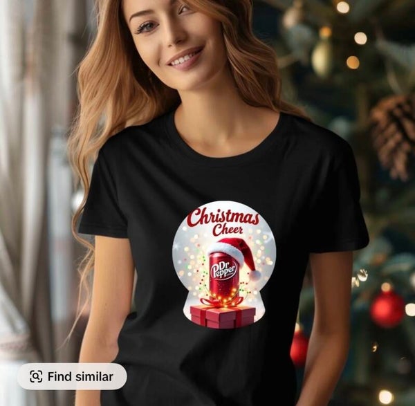 Christmas Cheer Dr Pepper T-Shirt.