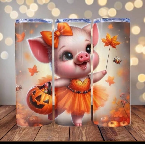 Piggy Halloween Tumbler
