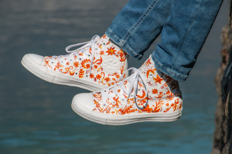 Handbemalte Sneaker Converse