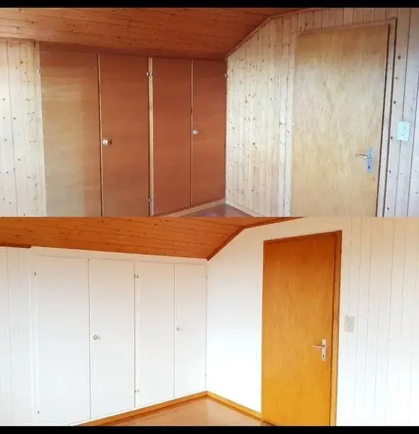 Holztäfer mit Isoliergrund behandeln und weiss lackieren Zürich Albisrieden – Maler Mathias