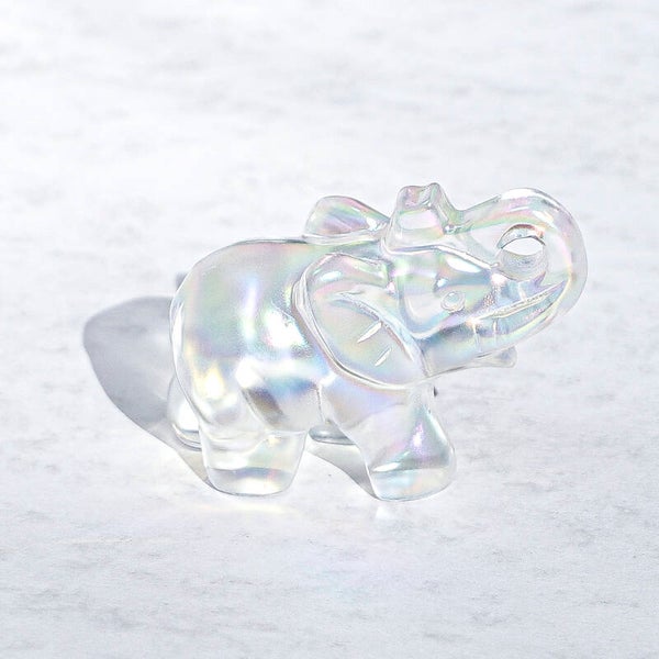 Aura Coated Glazen Olifant #713