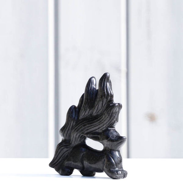 Zilvere Obsidiaan Ninetail #705