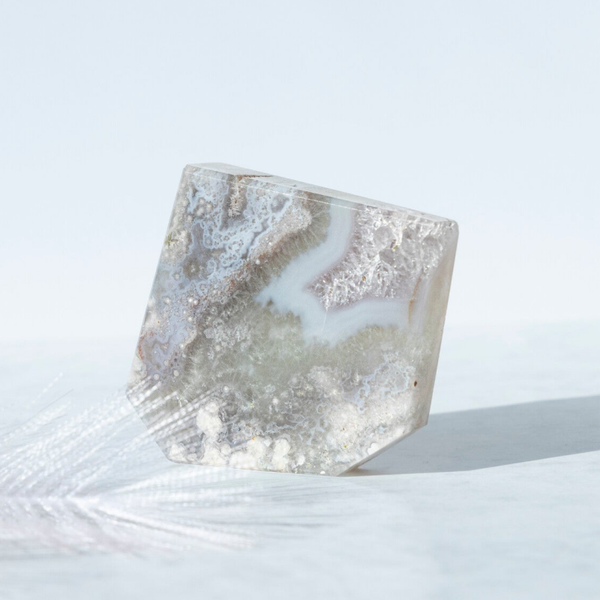 Groene Bloemagaat Vrije vorm #18