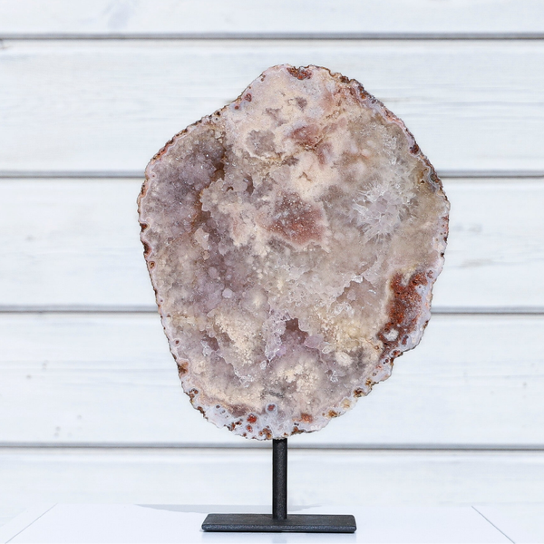 Roze Chalcedoon (Amethist) Op Standaard #319a
