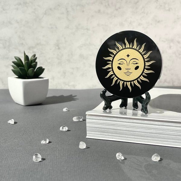 Obsidiaan Schijf Zon #81a