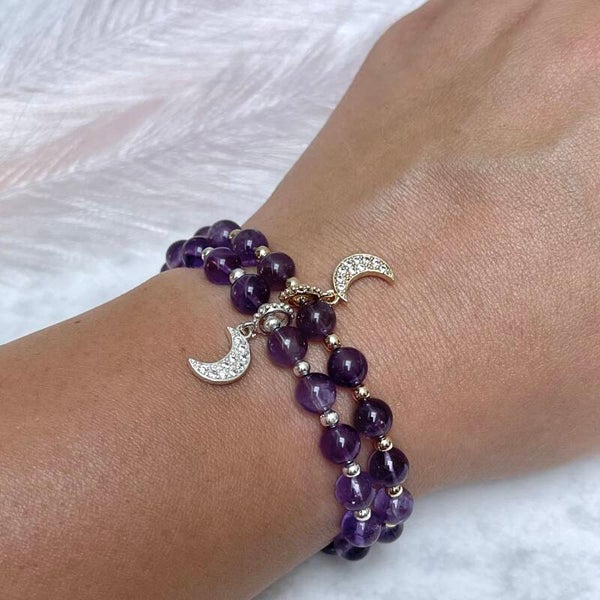 Amethist Armband Maan