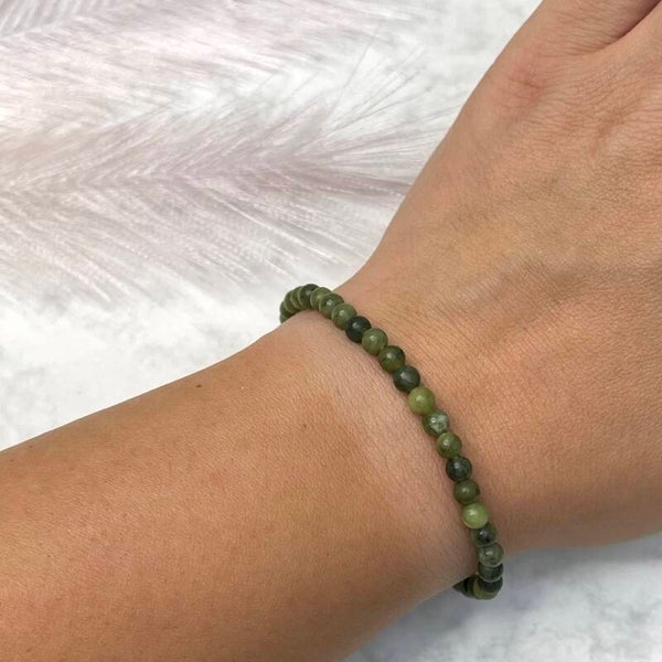 Groene Jade Armband 4MM #277