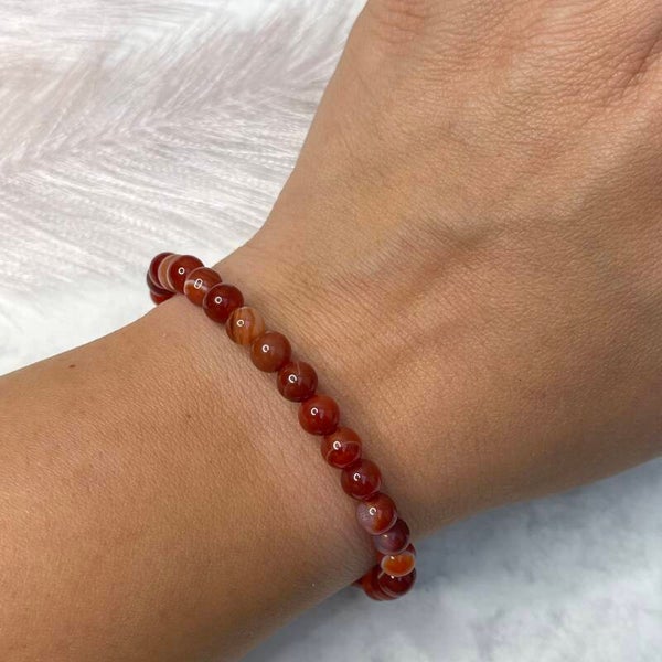 Donkere Carneool Armband 6MM #178