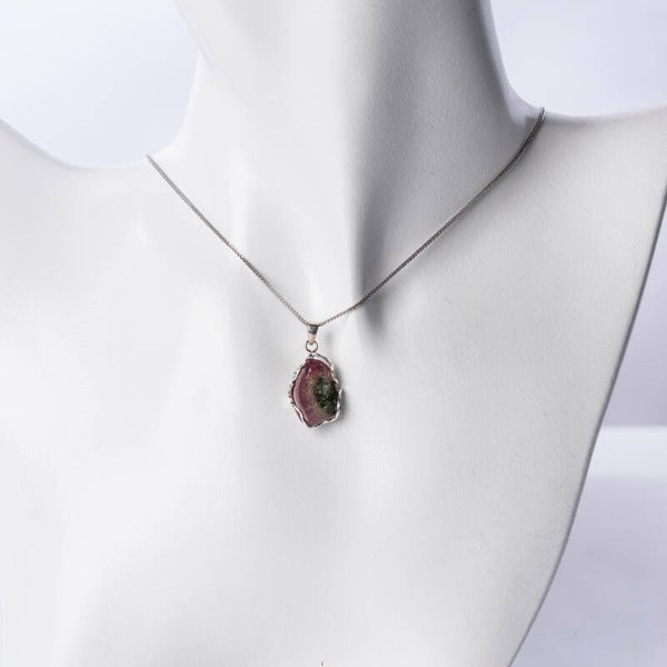 Ketting Watermeloentoermalijn #316