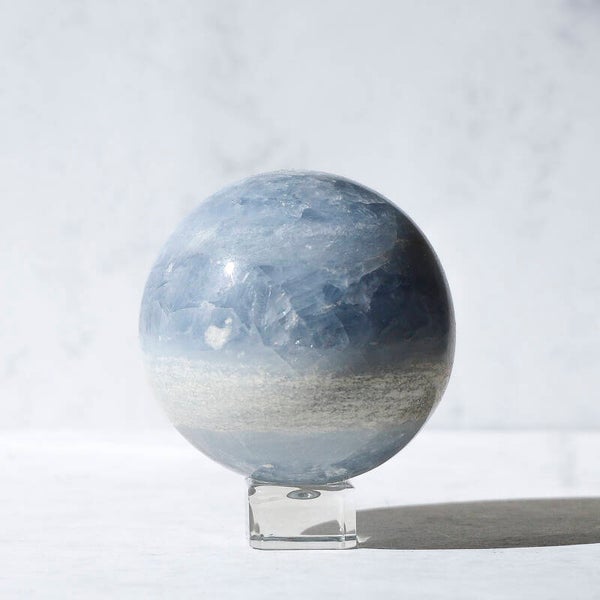 Blauwe Calciet Bol #374a