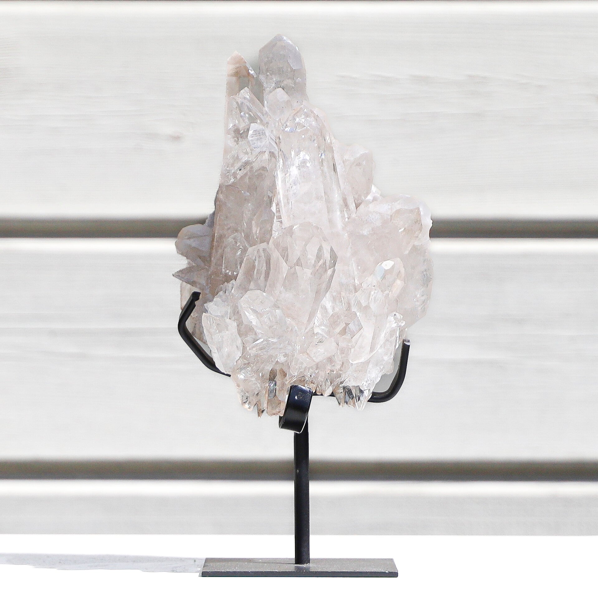 Bergkristal Cluster Op Standaard A+ #384
