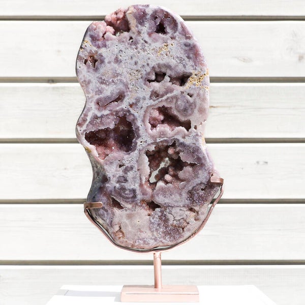 Roze Amethist Op Standaard #439b