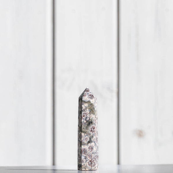 Groene Bloem Jaspis Toren #576a