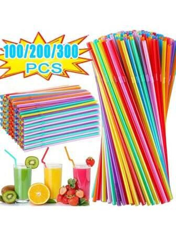 Plastic rietjes 100stuks