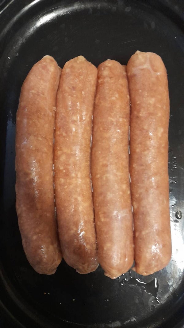 4 varkens saucijsjes ca 400gr