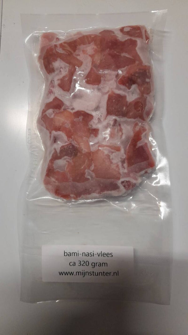 Bami nasi vlees ca 320gr