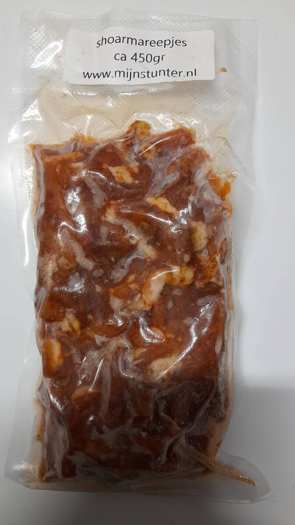 Shoarmareepjes ca 450gr