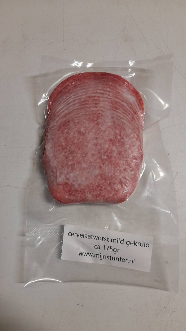 Cervelaatworst mild gekruid ca 175gr