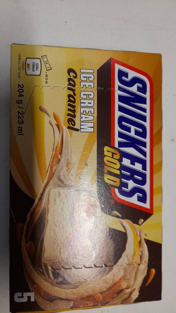 Snicker ice cream caramel