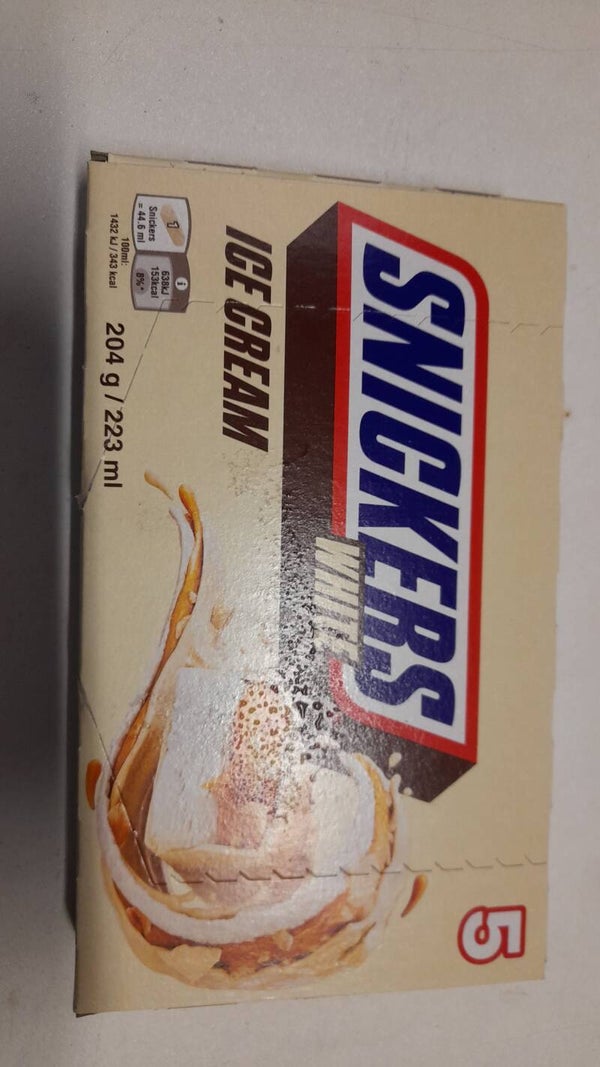 Snicker ice cream white