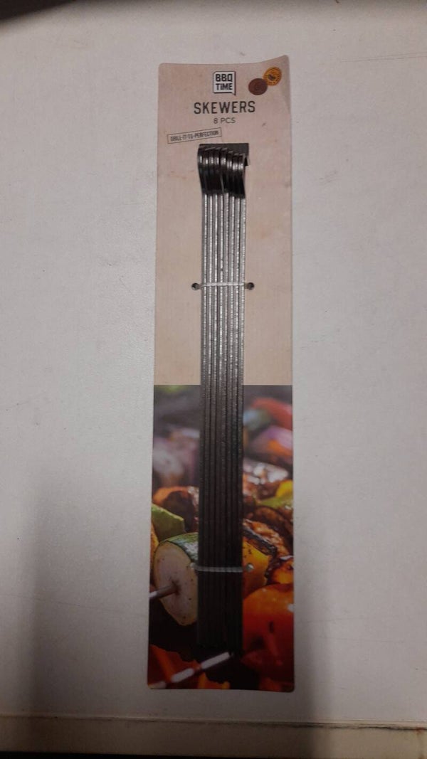 Ijzer satéprikkers 25cm