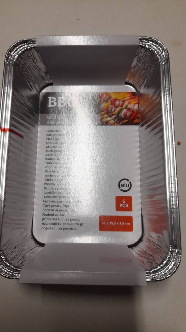 Bbq schaal 22x15,5x4,8cm