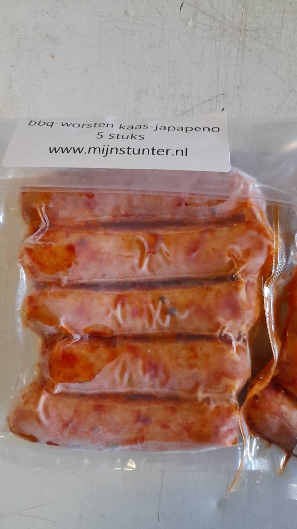 Bbq worsten kaas jalapeño