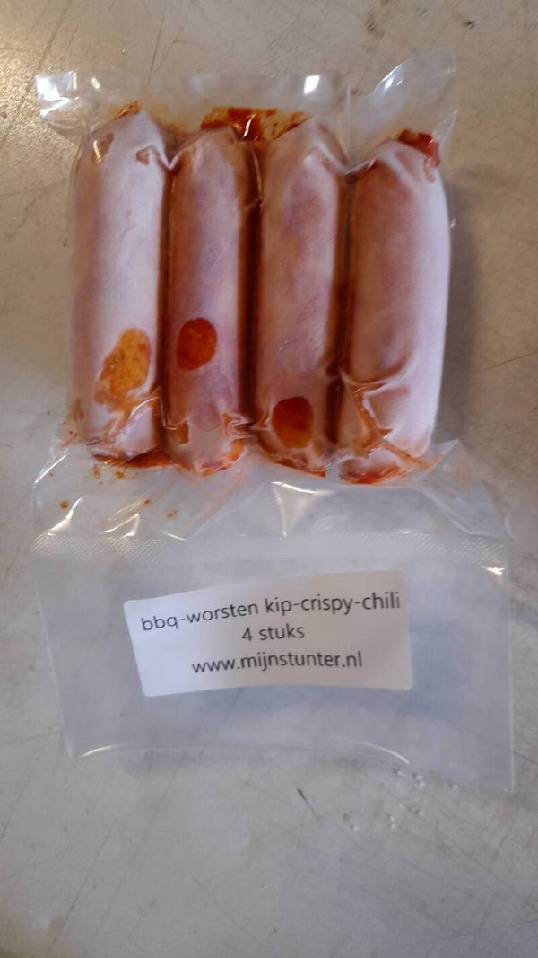 Bbq worsten kip crispy chili