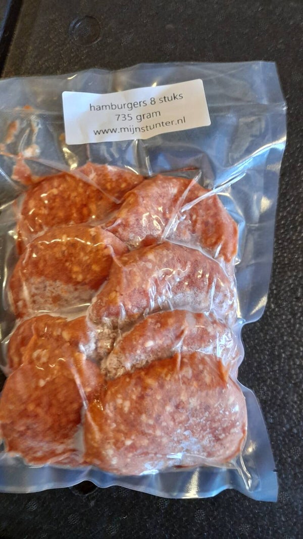 Hamburgers 735 gram 8 stuks