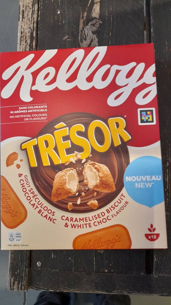 Kellogg tresor chocolat blanc