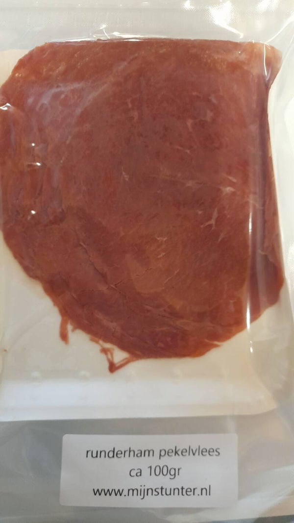 Runderham pekelvlees ca 100gr