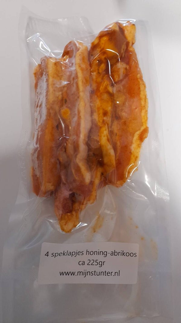 4 speklapjes honing-abrikoos ca 250gr