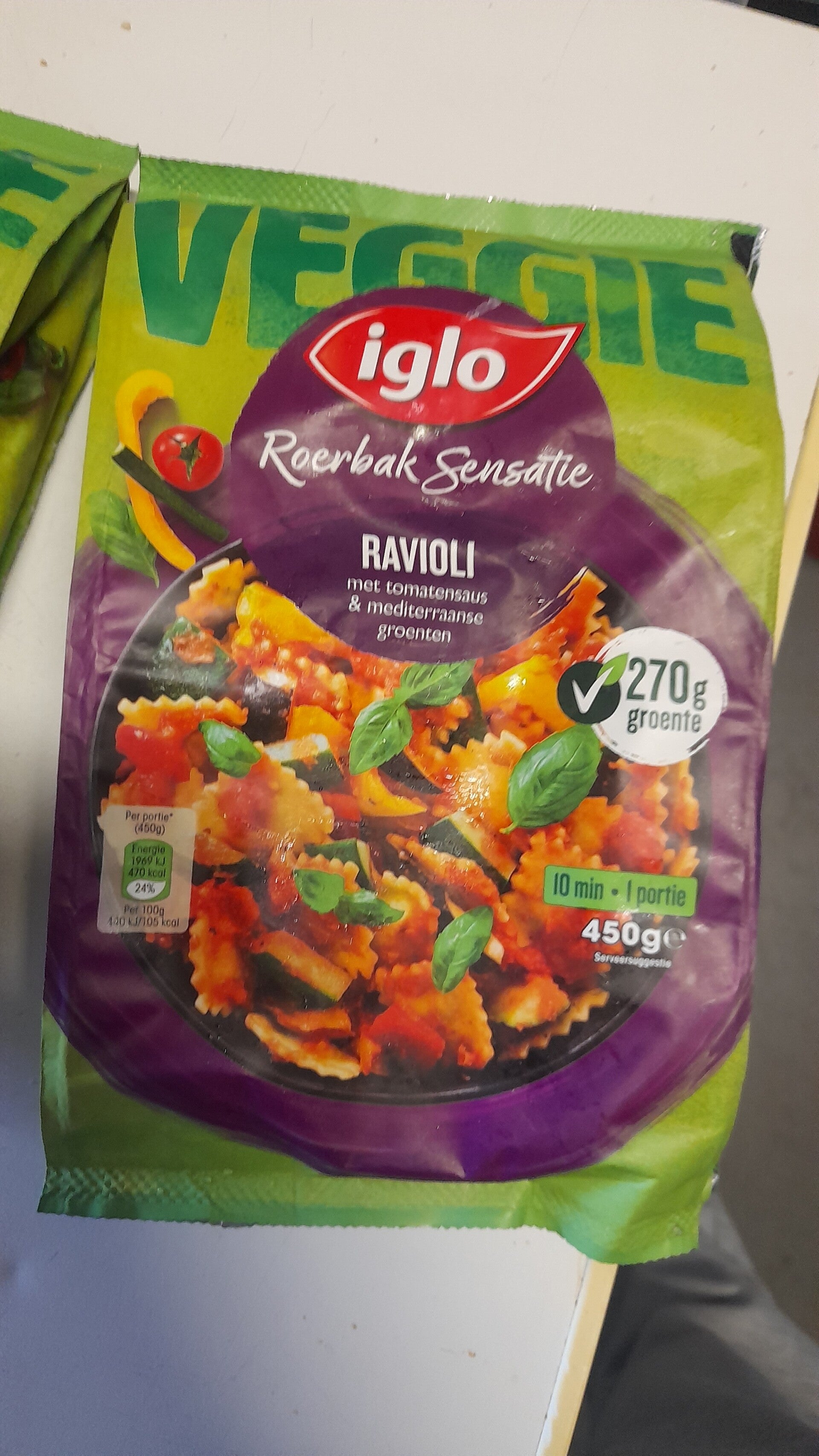 Iglo roerbak sensatie ravioli