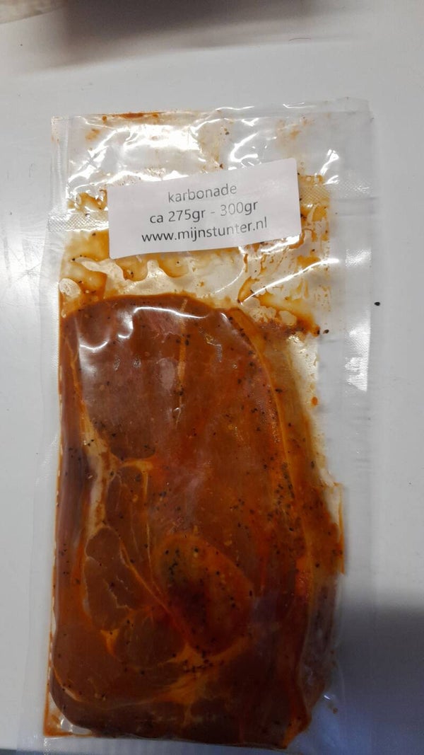 1 Karbonade gemarineerd 275-300gr