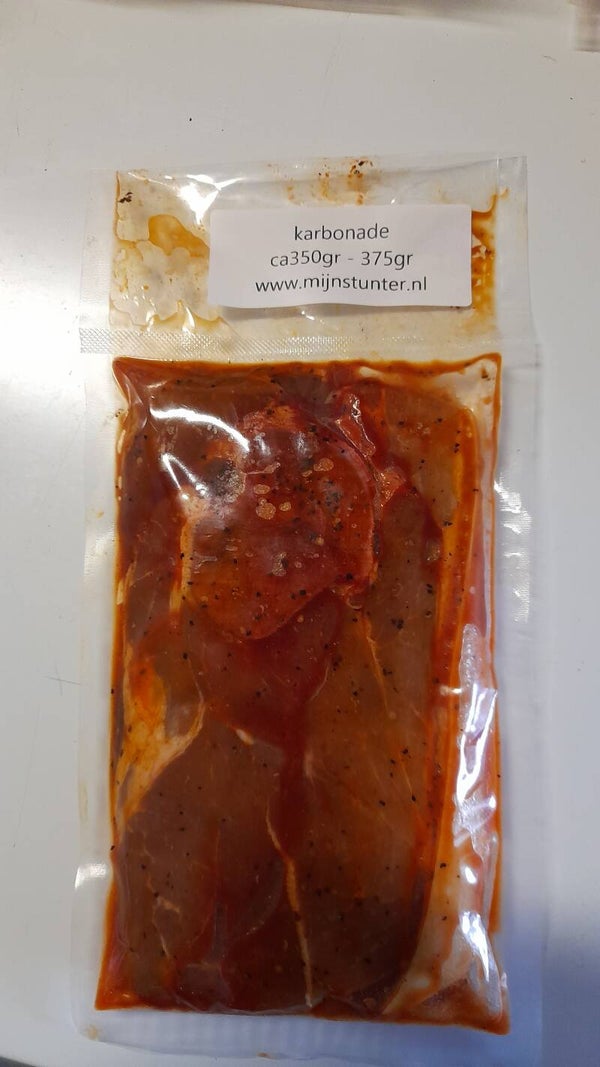 1 Karbonade gemarineerd 350-375gr