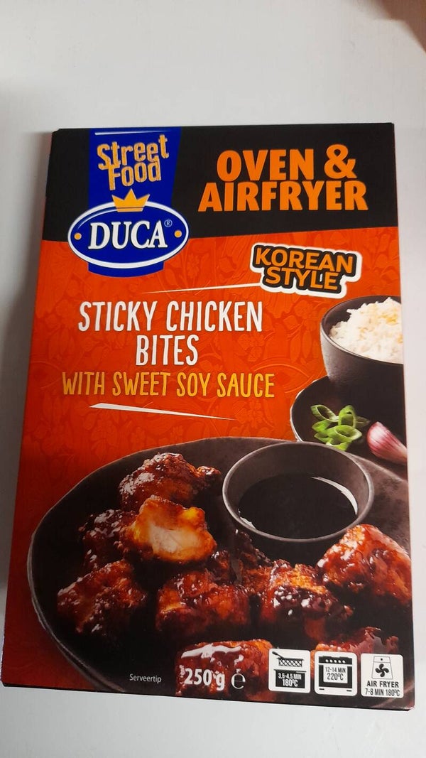 Sticky chicken bites
