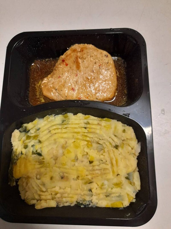 Stamppot prei met filetlapje