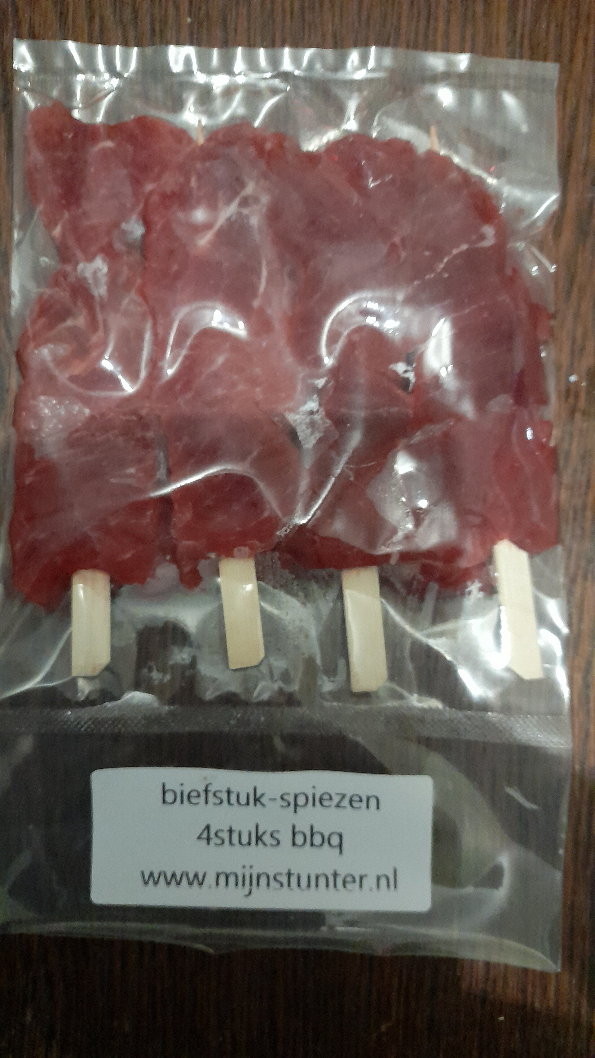 4 biefstuk spiezen bbq